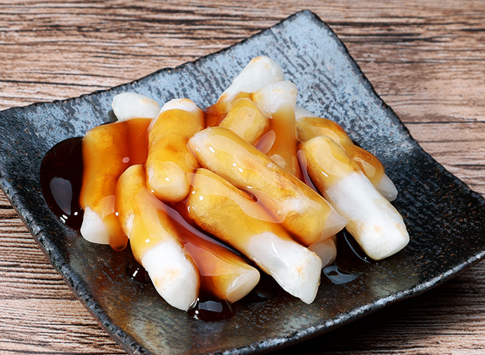 フライパンで焼き団子風みたらしトッポギ