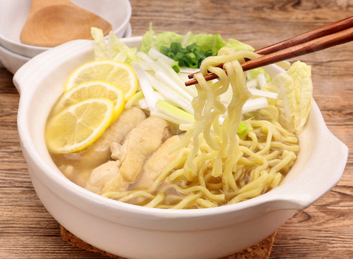 ねぎ塩レモンラーメン鍋